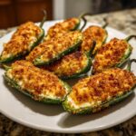 Air Fryer Jalapeño Poppers (Cream Cheese Stuffed)