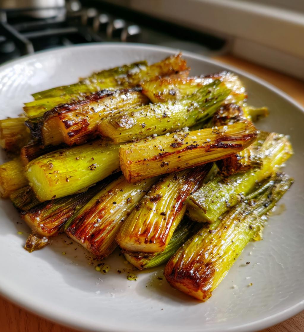Air Fryer Leeks - detail 1