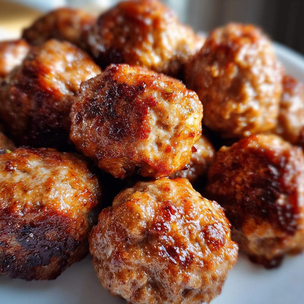 Air Fryer Meatballs (No Breadcrumbs)