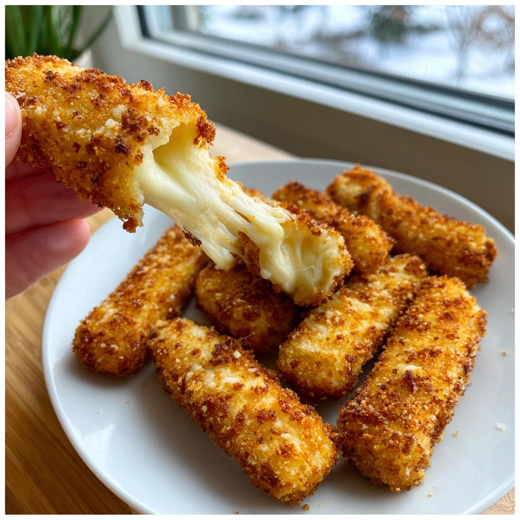 Air Fryer Mozzarella Sticks - detail 1