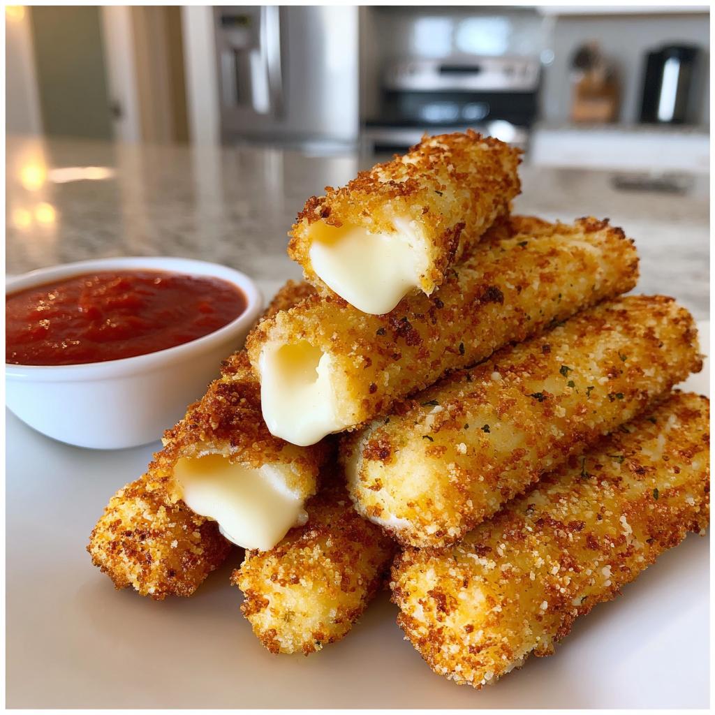 Air Fryer Mozzarella Sticks (Almond Flour Crust) - detail 1