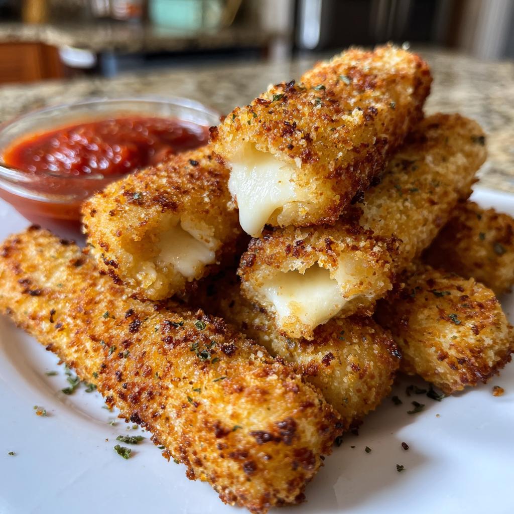 Air Fryer Mozzarella Sticks (Almond Flour Crust)