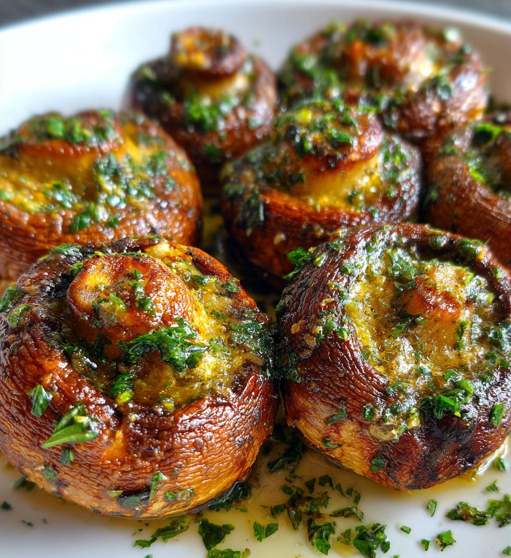 Air Fryer Mushrooms with Garlic Butter