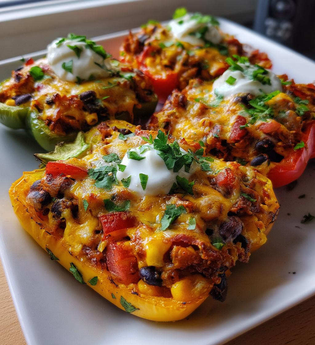 Air Fryer Nacho Cheese Bell Pepper Boats - detail 1