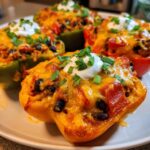 Air Fryer Nacho Cheese Bell Pepper Boats