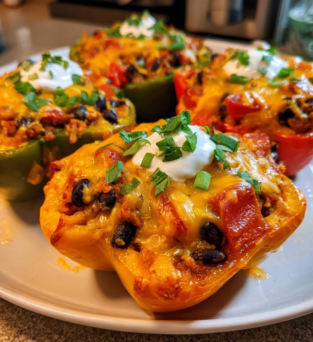 Air Fryer Nacho Cheese Bell Pepper Boats