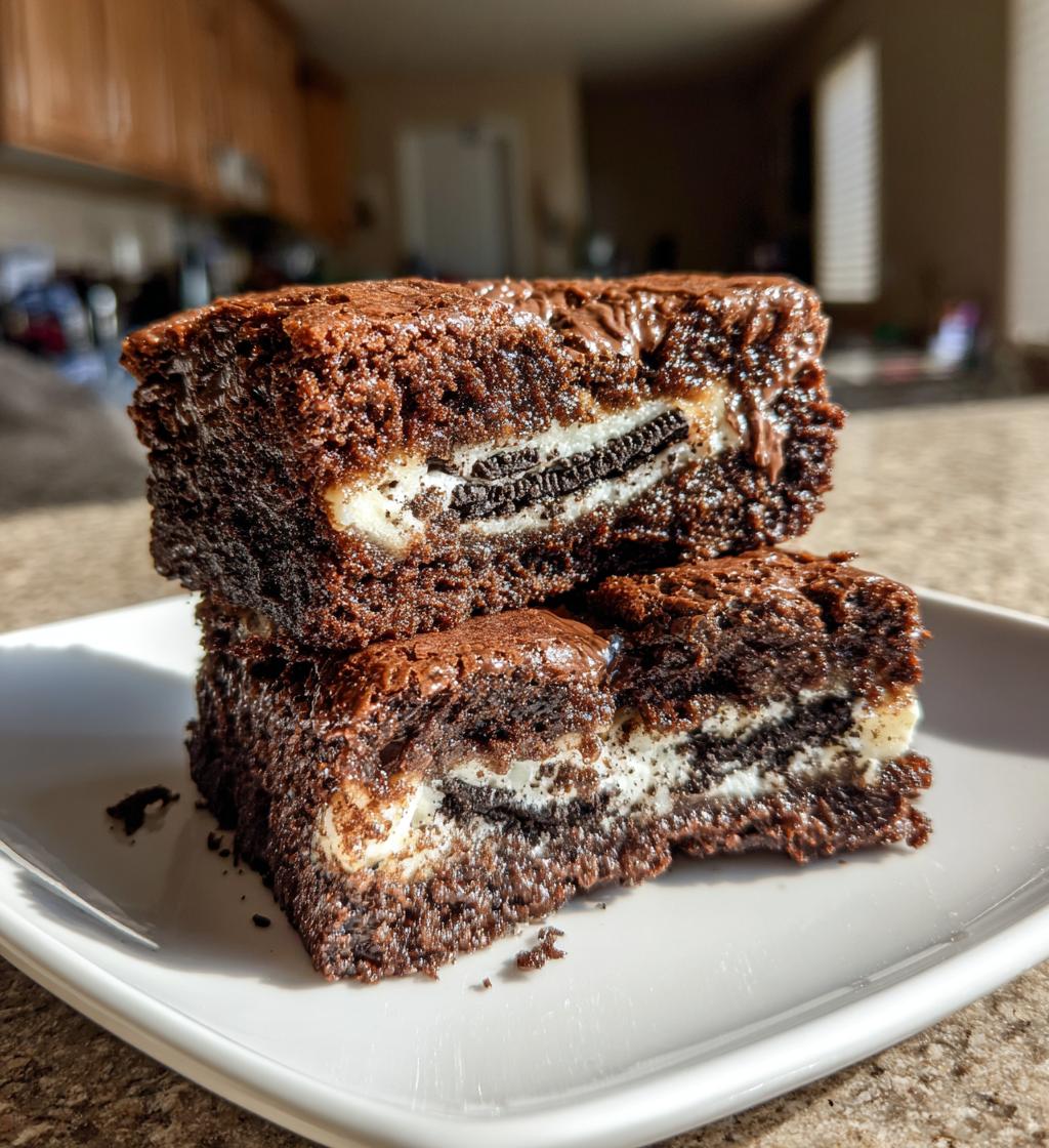 Air Fryer Oreo Stuffed Brownies - detail 1
