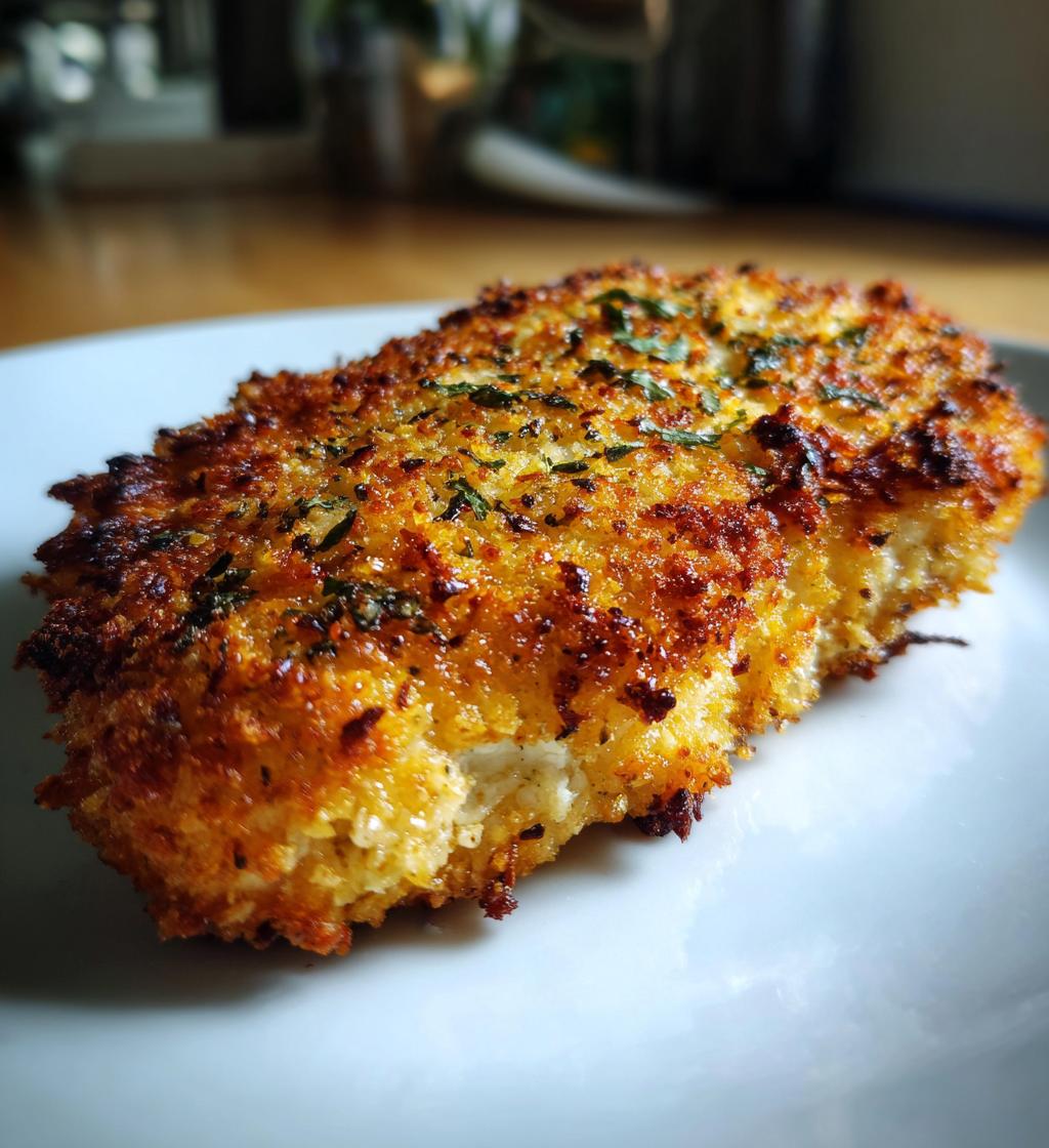 Air Fryer Parmesan Crusted Chicken fillet