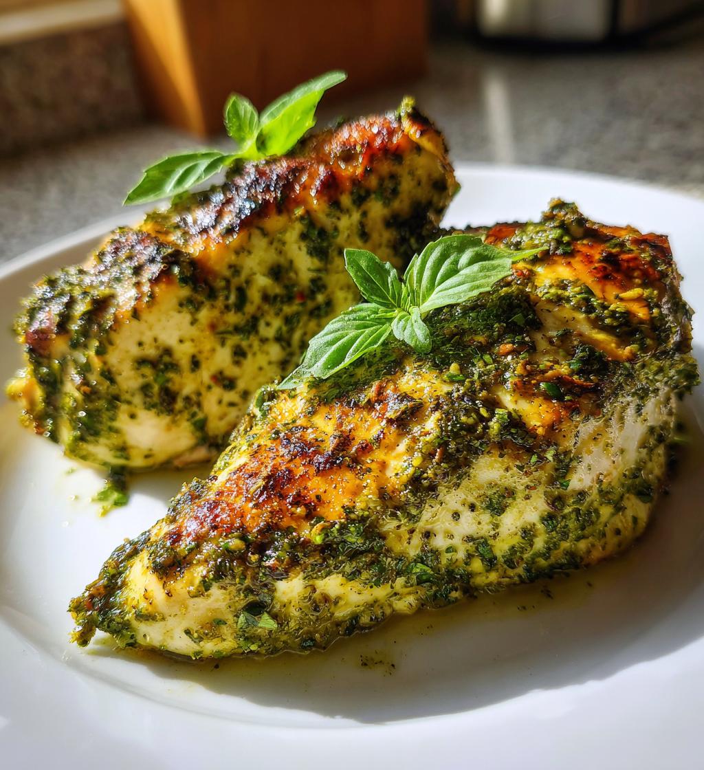 Air Fryer Pesto Chicken fillet