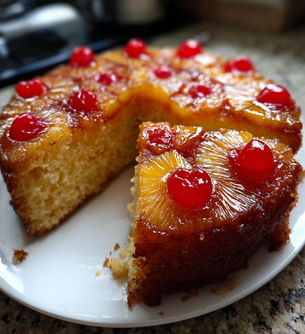 Air Fryer Pineapple Upside Down Cake - detail 1