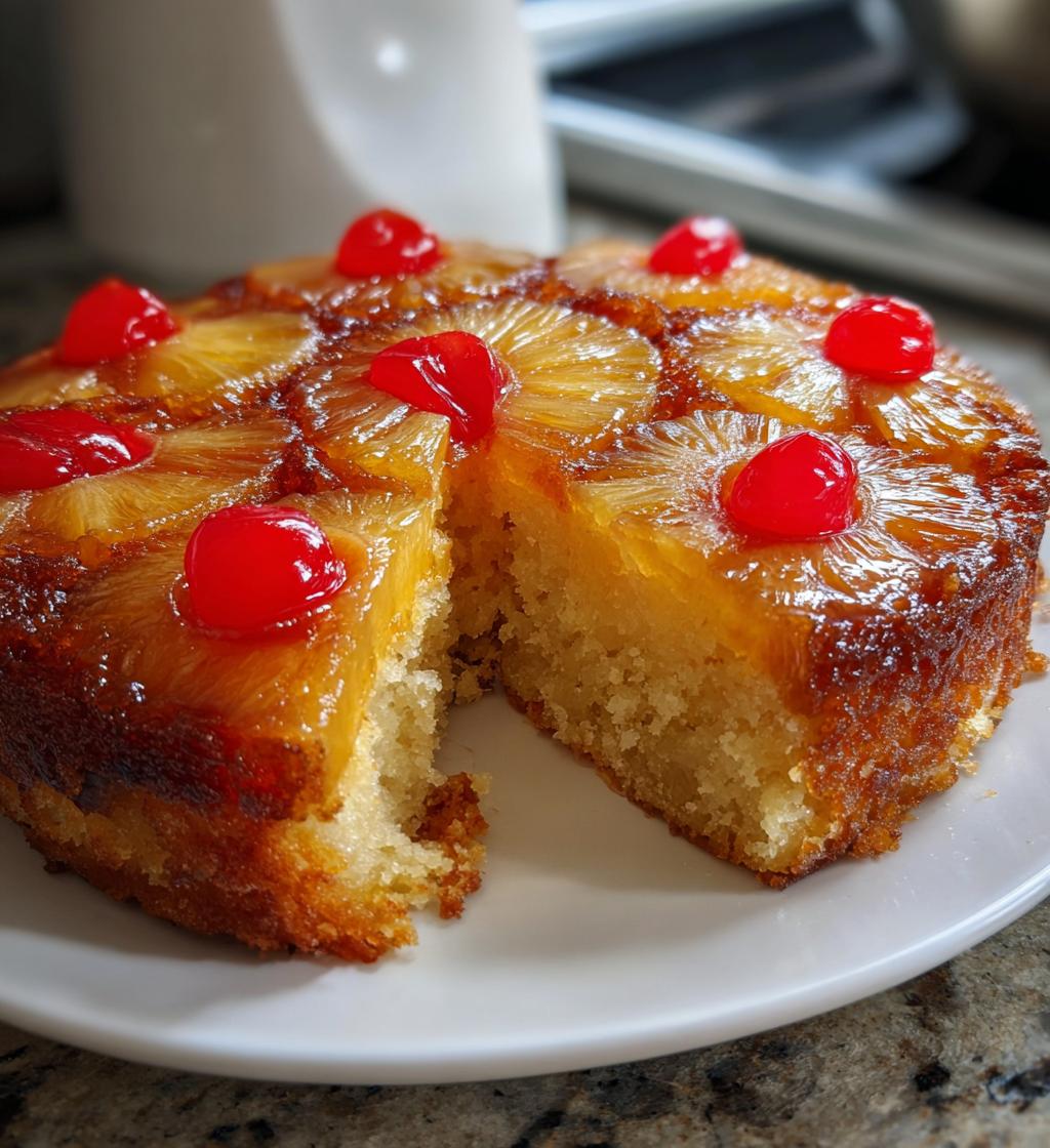 Air Fryer Pineapple Upside Down Cake