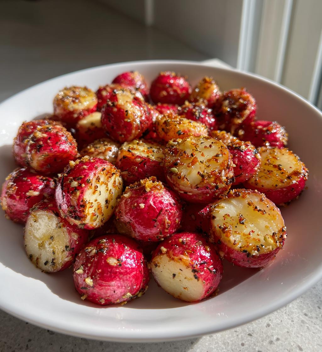 Air Fryer Radishes - detail 1
