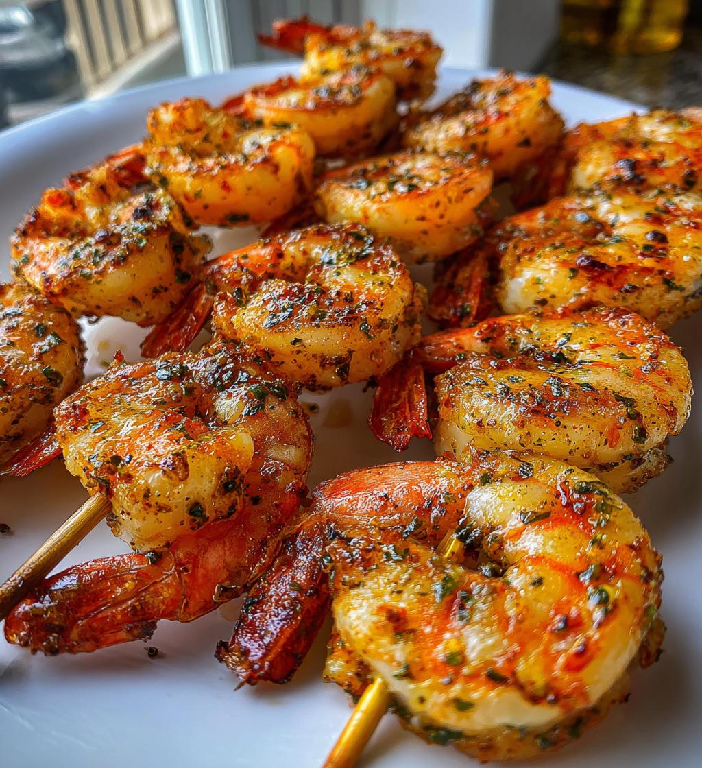 Air Fryer Shrimp Skewers