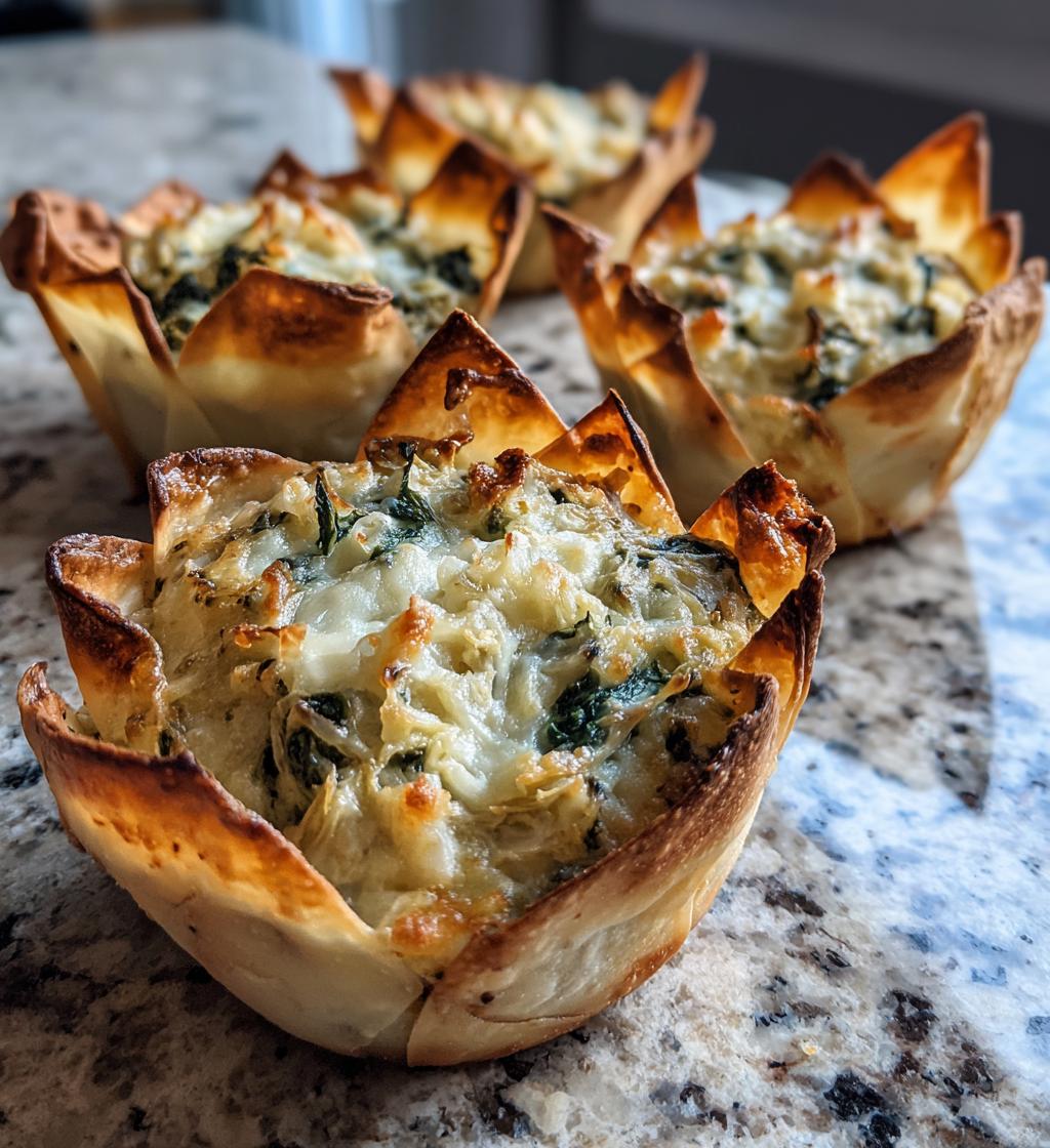 Air Fryer Spinach Artichoke Dip Cups - detail 1