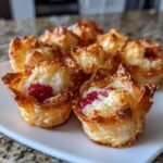 Air Fryer Strawberry Cheesecake Bites