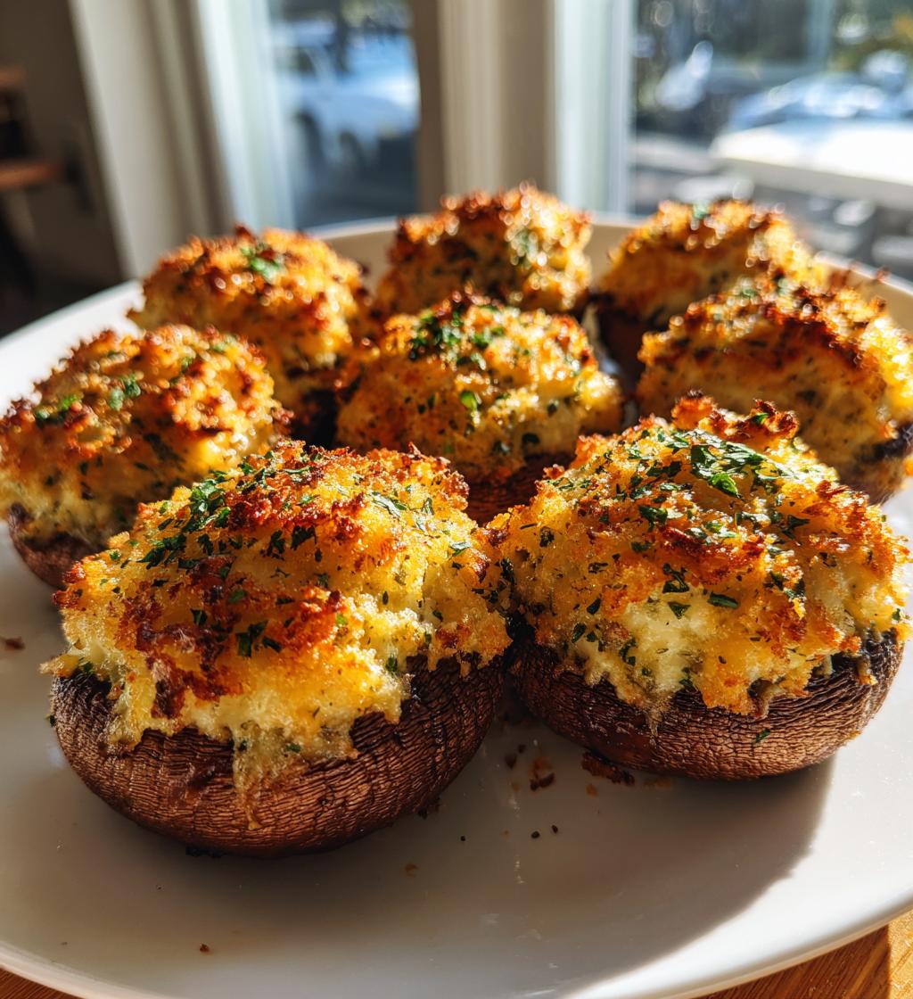 Air Fryer Stuffed Mushrooms - detail 1