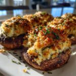 Air Fryer Stuffed Mushrooms