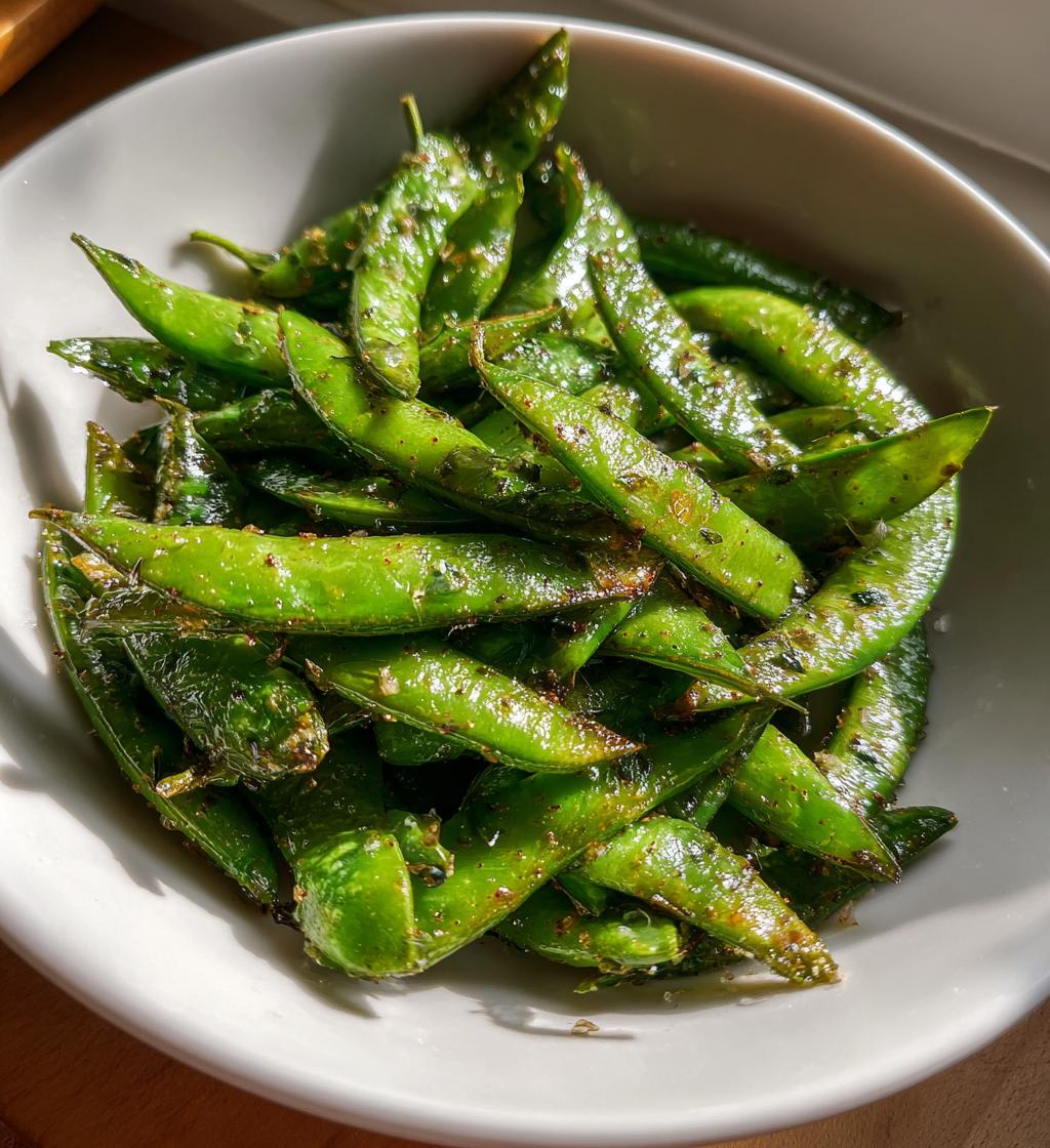 Air Fryer Sugar Snap Peas - detail 1
