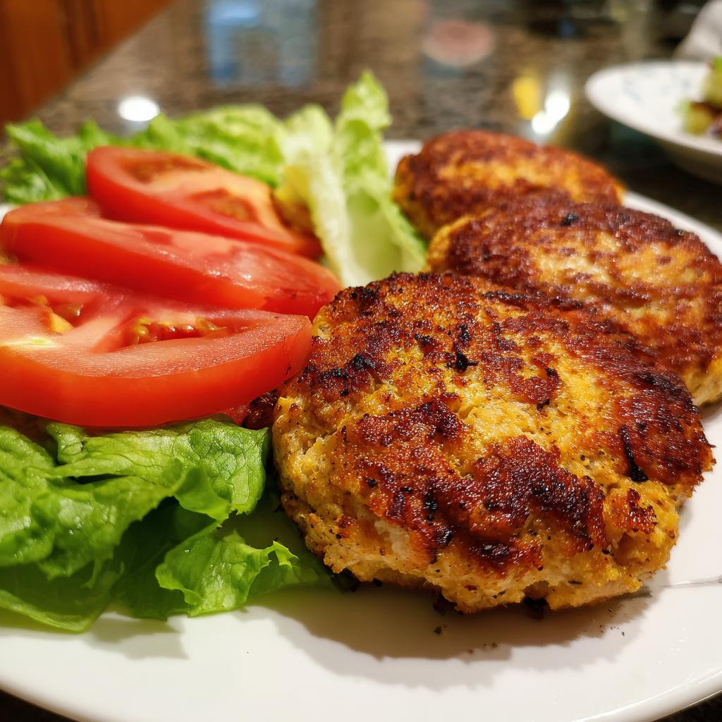 Air Fryer Turkey Burgers (No Bun) - detail 1