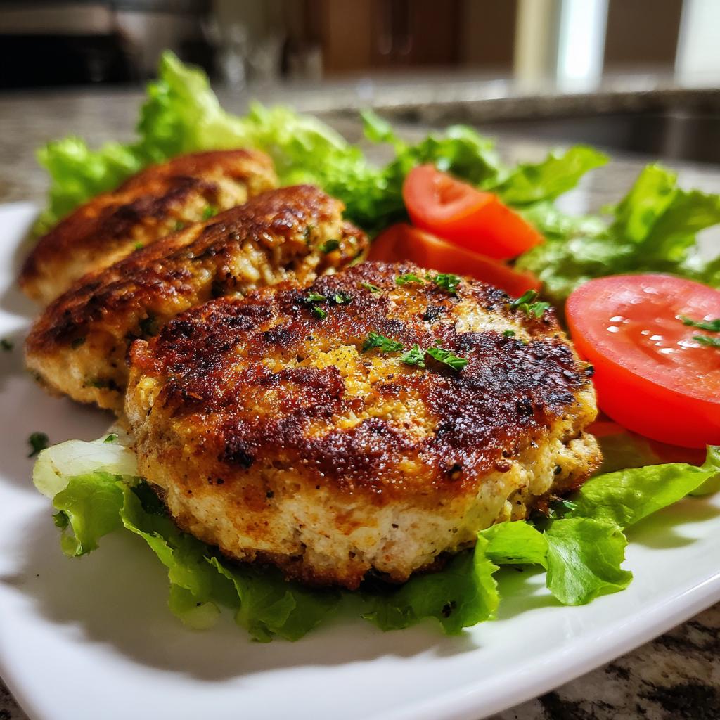 Air Fryer Turkey Burgers (No Bun)