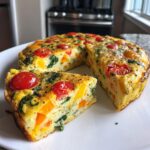 Air Fryer Veggie Frittata