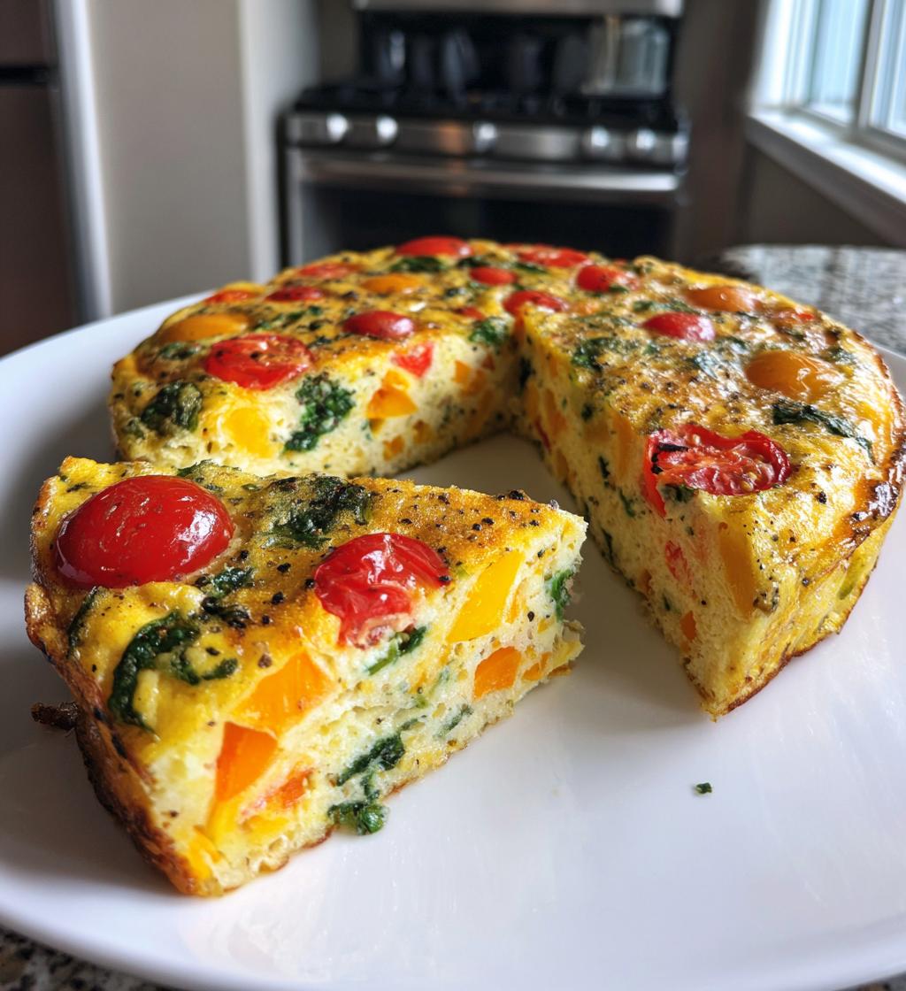 Air Fryer Veggie Frittata