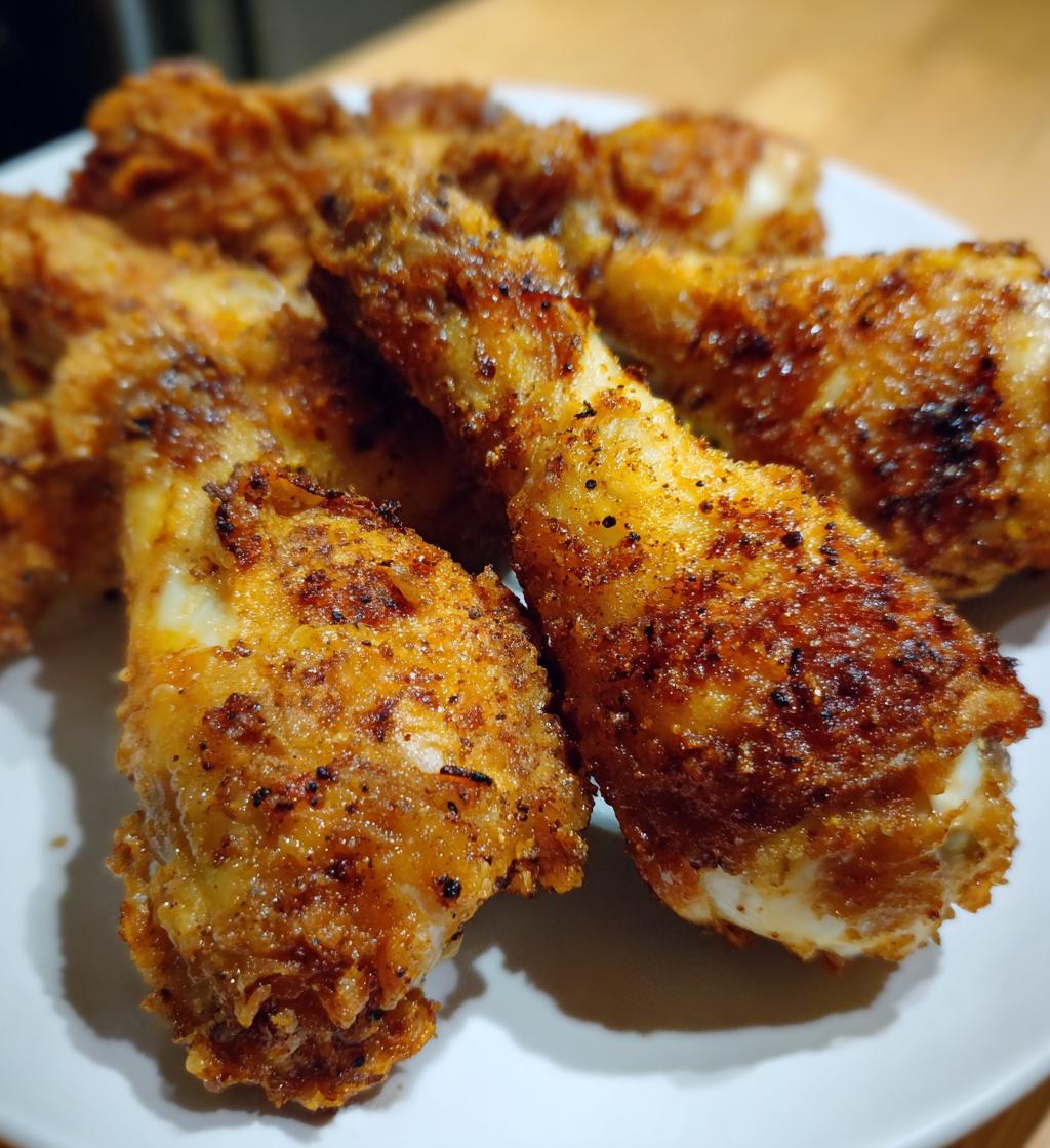 Air fryer KFC Southern Fried Chicken Drumsticks - Pretty Delicious Eats