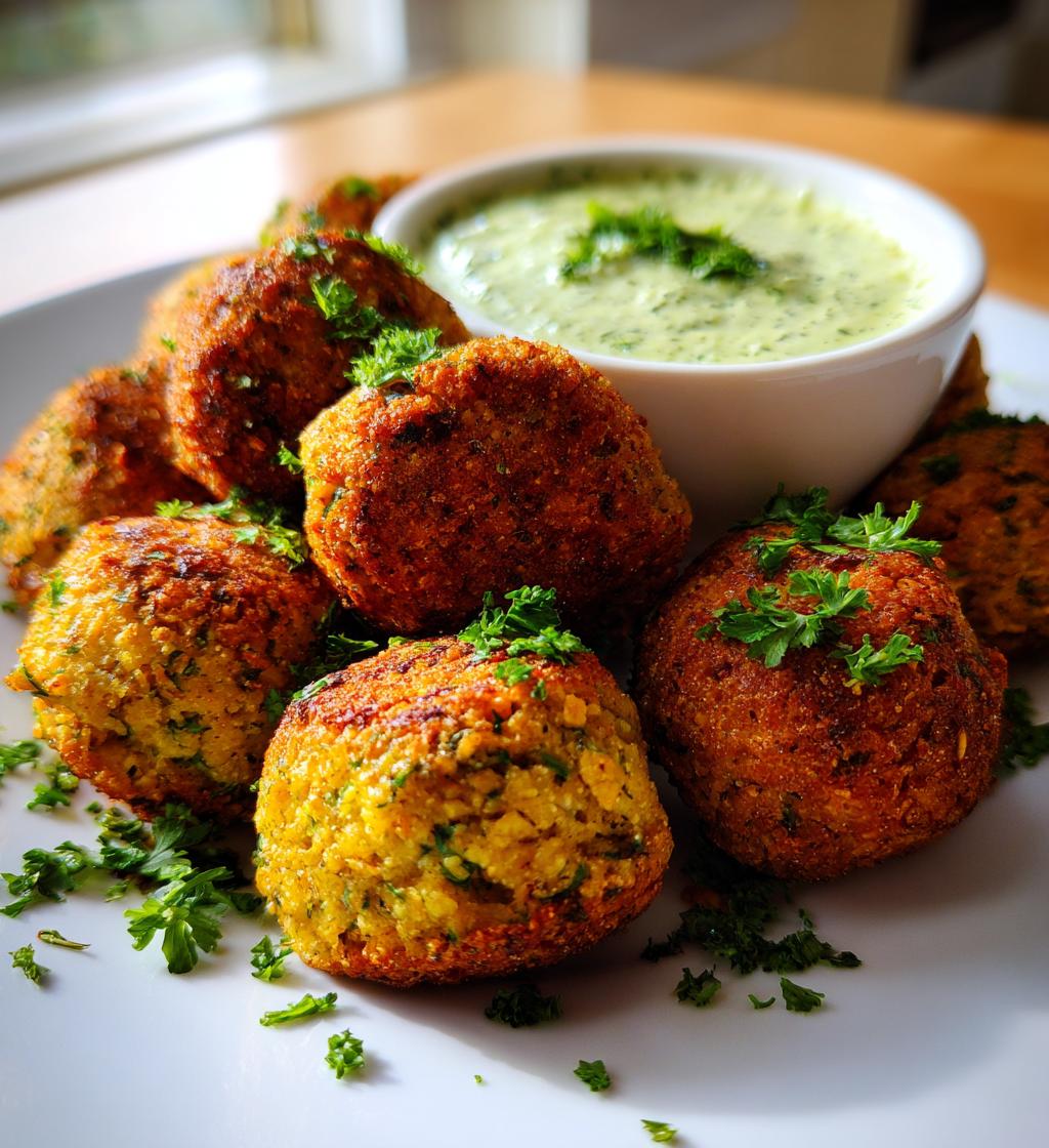 Easy Air Fryer Falafel - detail 1