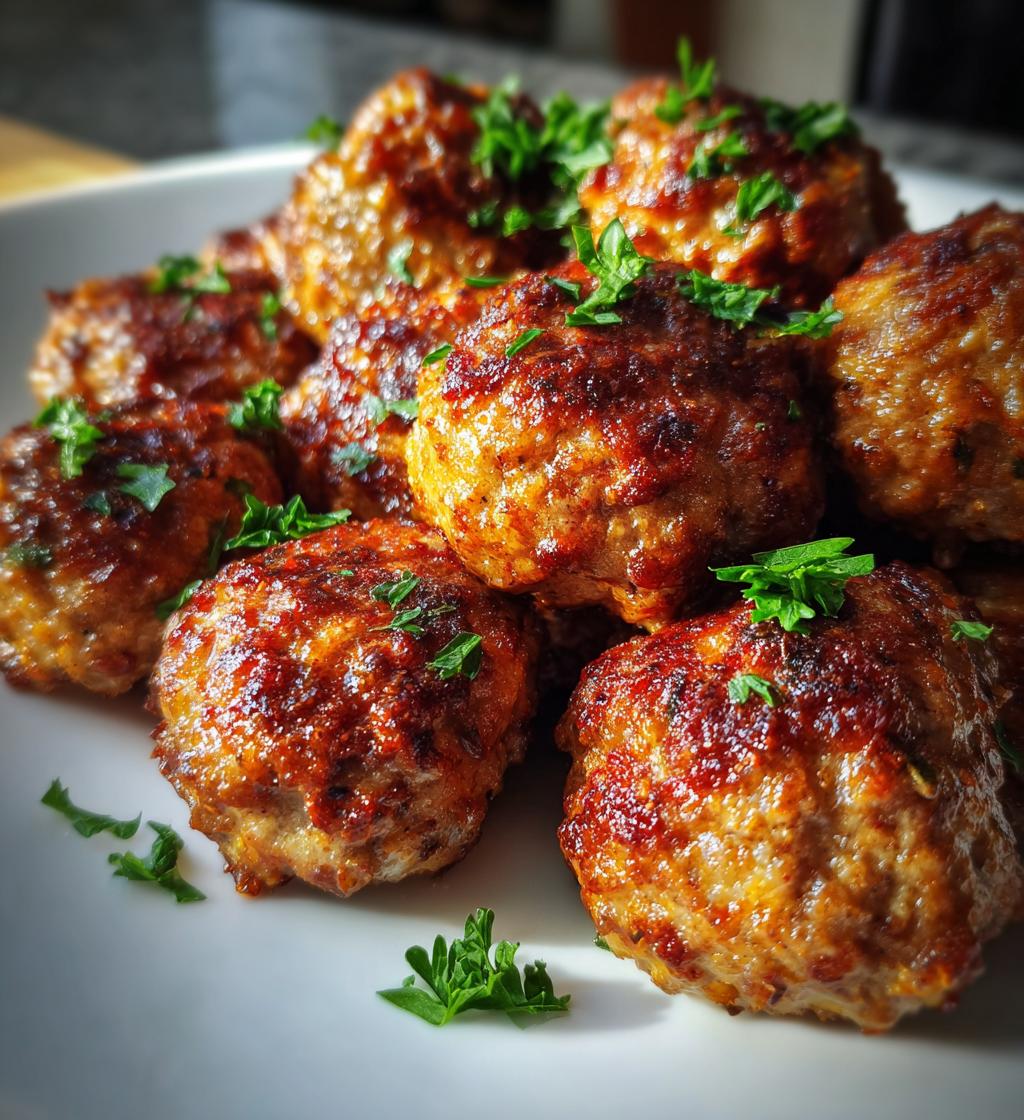 Easy Air Fryer Meatballs - detail 1