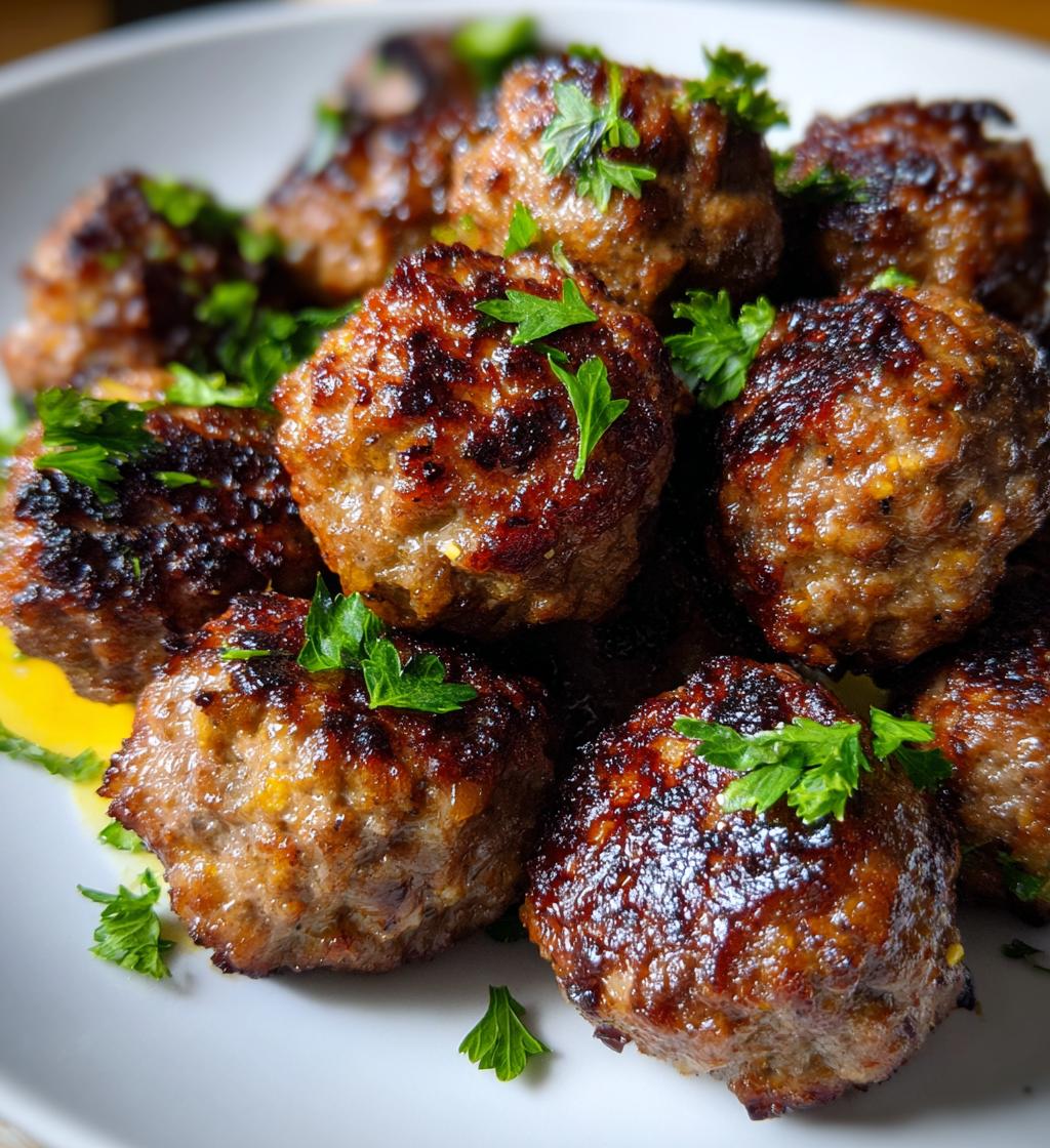 Easy Air Fryer Meatballs