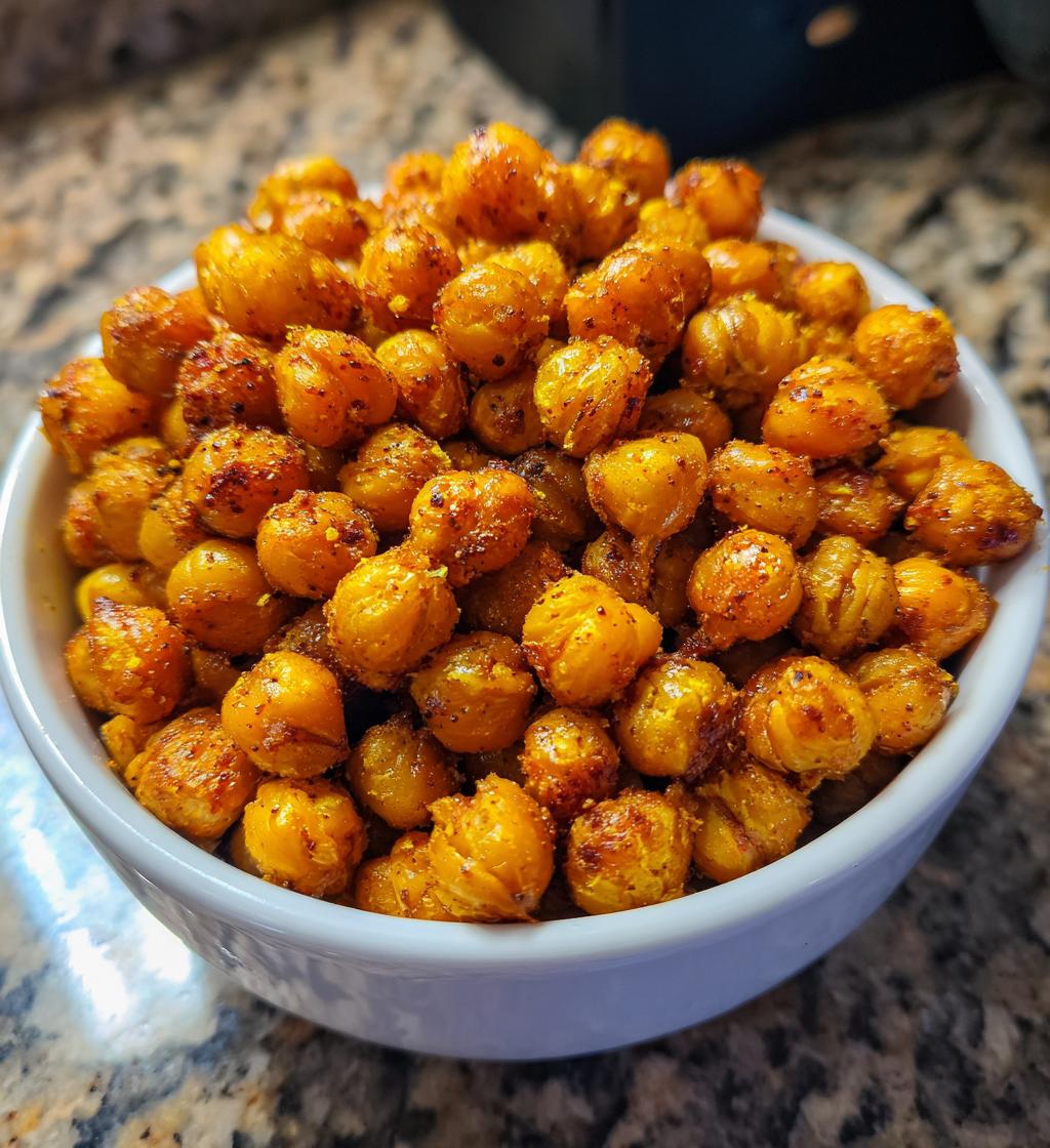 Easy Air Fryer Spicy Chickpeas - detail 1