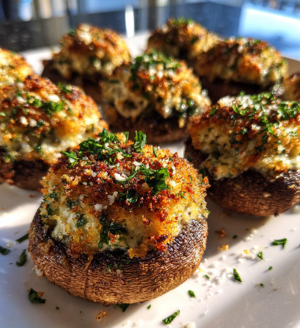 Easy Air Fryer Stuffed Mushrooms - detail 1