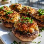 Easy Air Fryer Stuffed Mushrooms