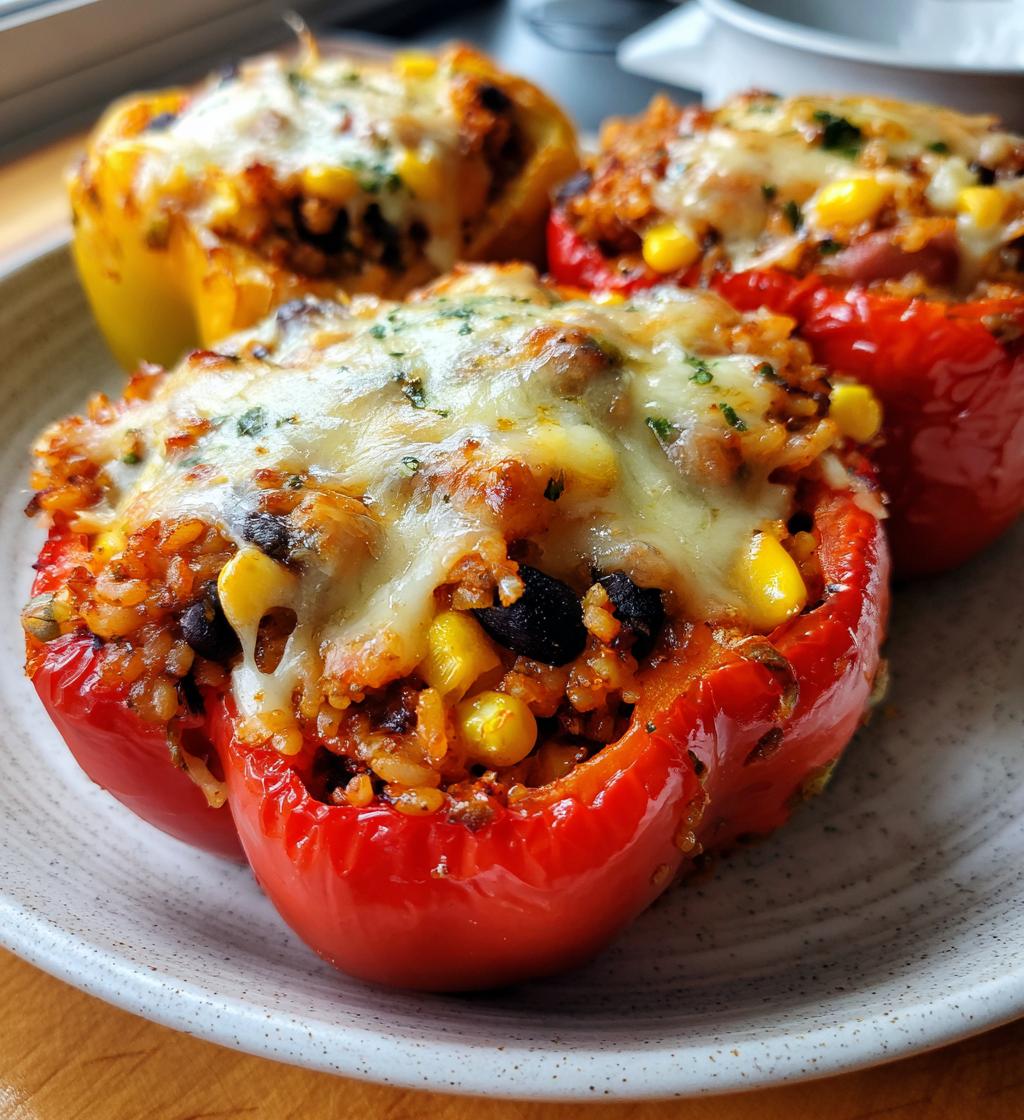 Easy Air Fryer Stuffed Peppers - detail 1