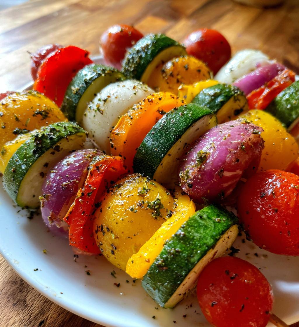 Easy Air Fryer Veggie Skewers - detail 1