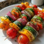 Easy Air Fryer Veggie Skewers
