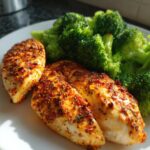 Healthy Air Fryer Chicken fillet with Broccoli