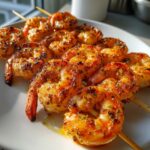 Healthy Air Fryer Grilled Shrimp Skewers
