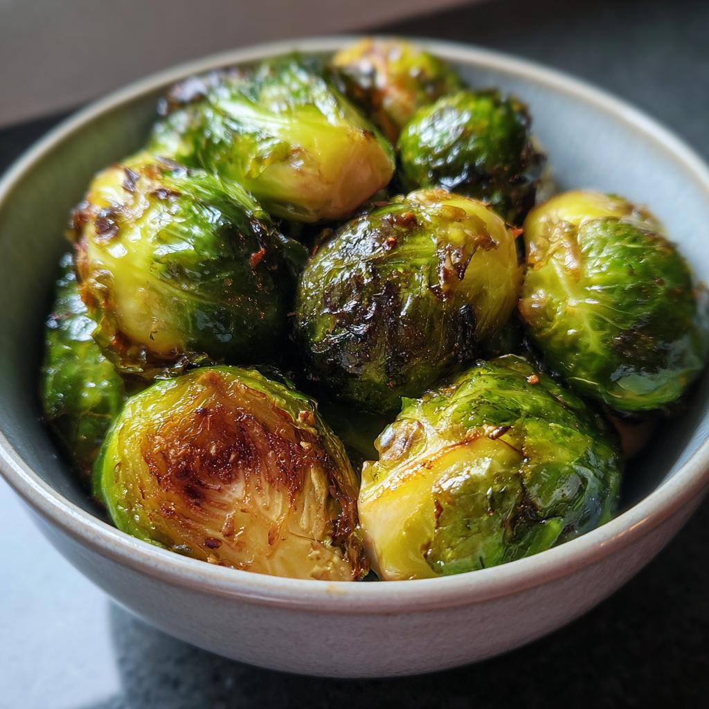 Healthy Air Fryer Roasted Brussels Sprouts - detail 1