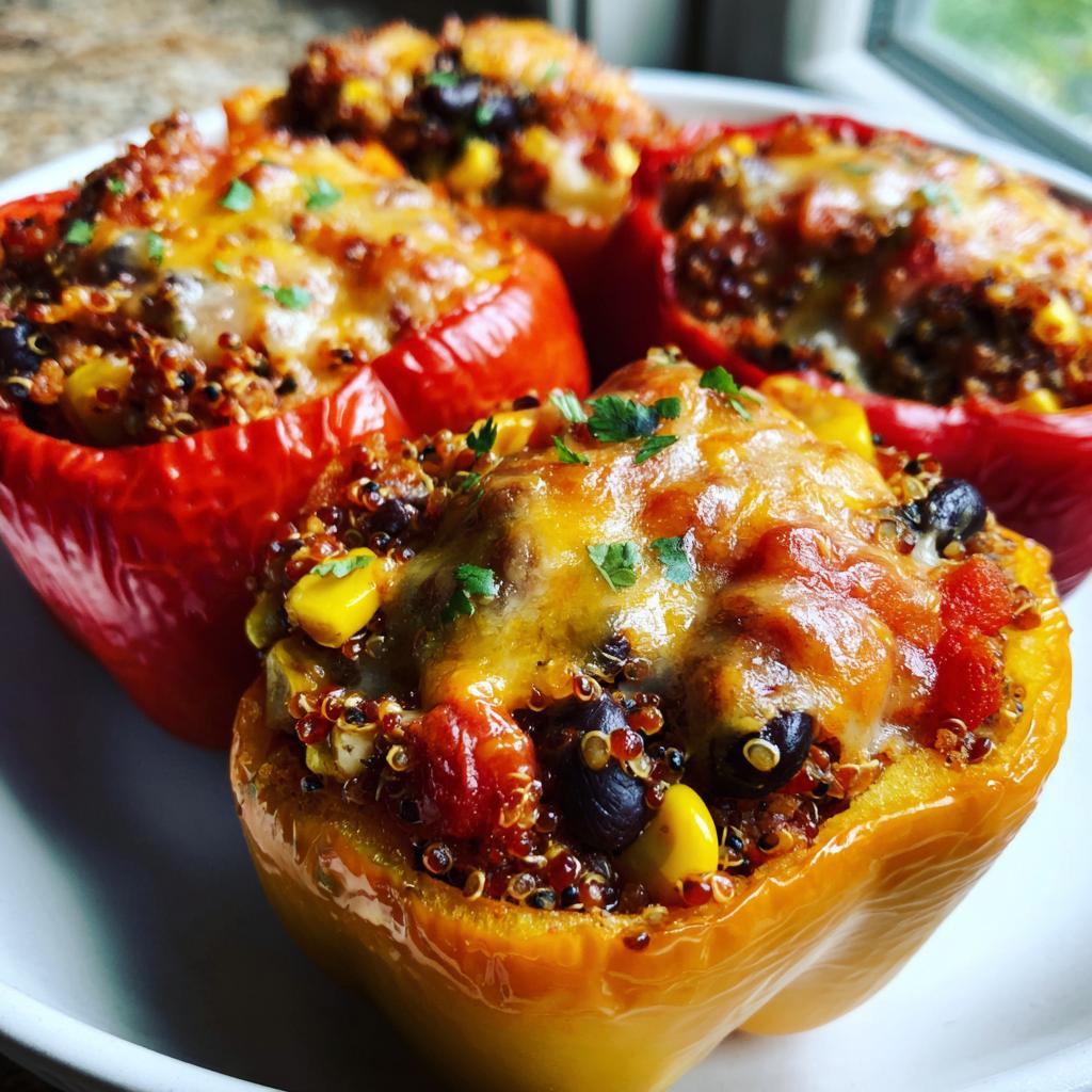 Healthy Air Fryer Stuffed Bell Peppers - detail 1
