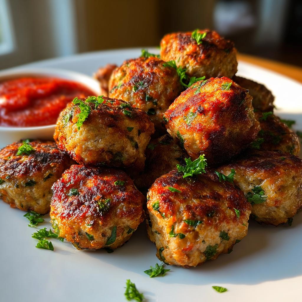 Healthy Air Fryer Turkey Meatballs