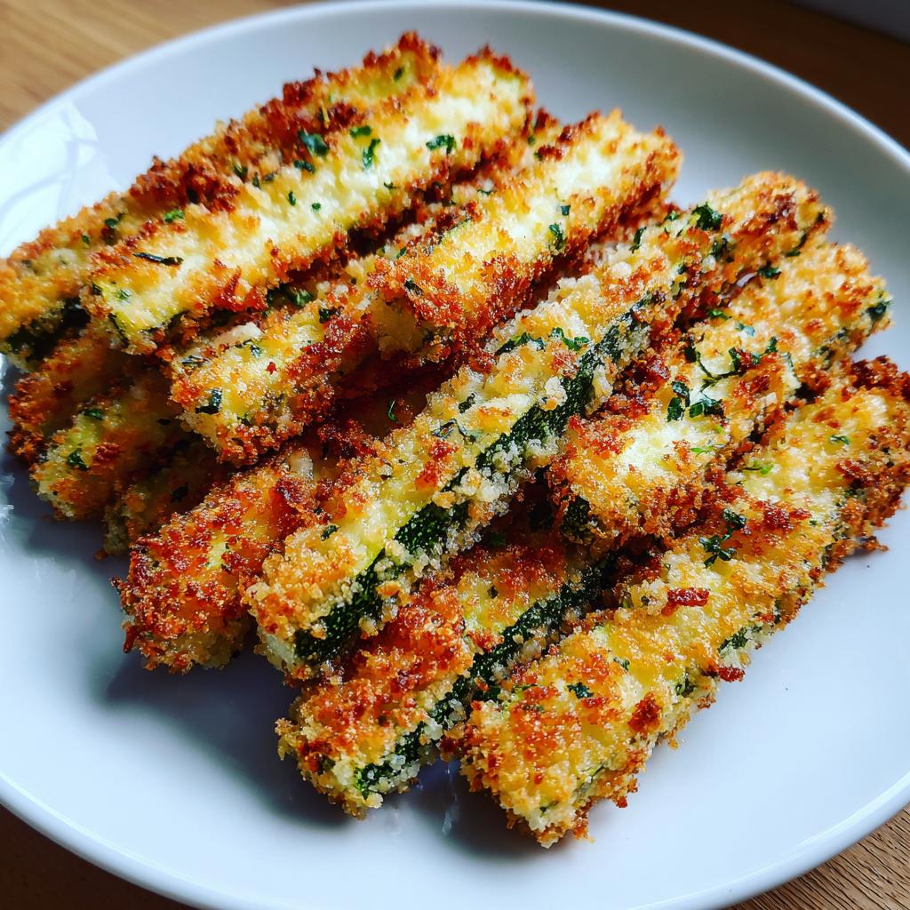 Healthy Air Fryer Zucchini Fries - detail 1