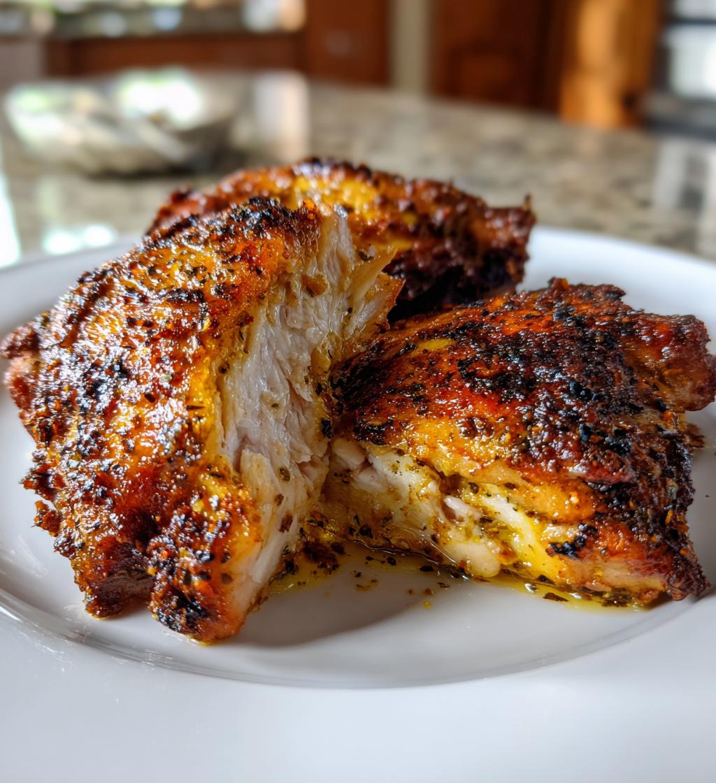 bone in skinless chicken thigh recipes air fryer - detail 1