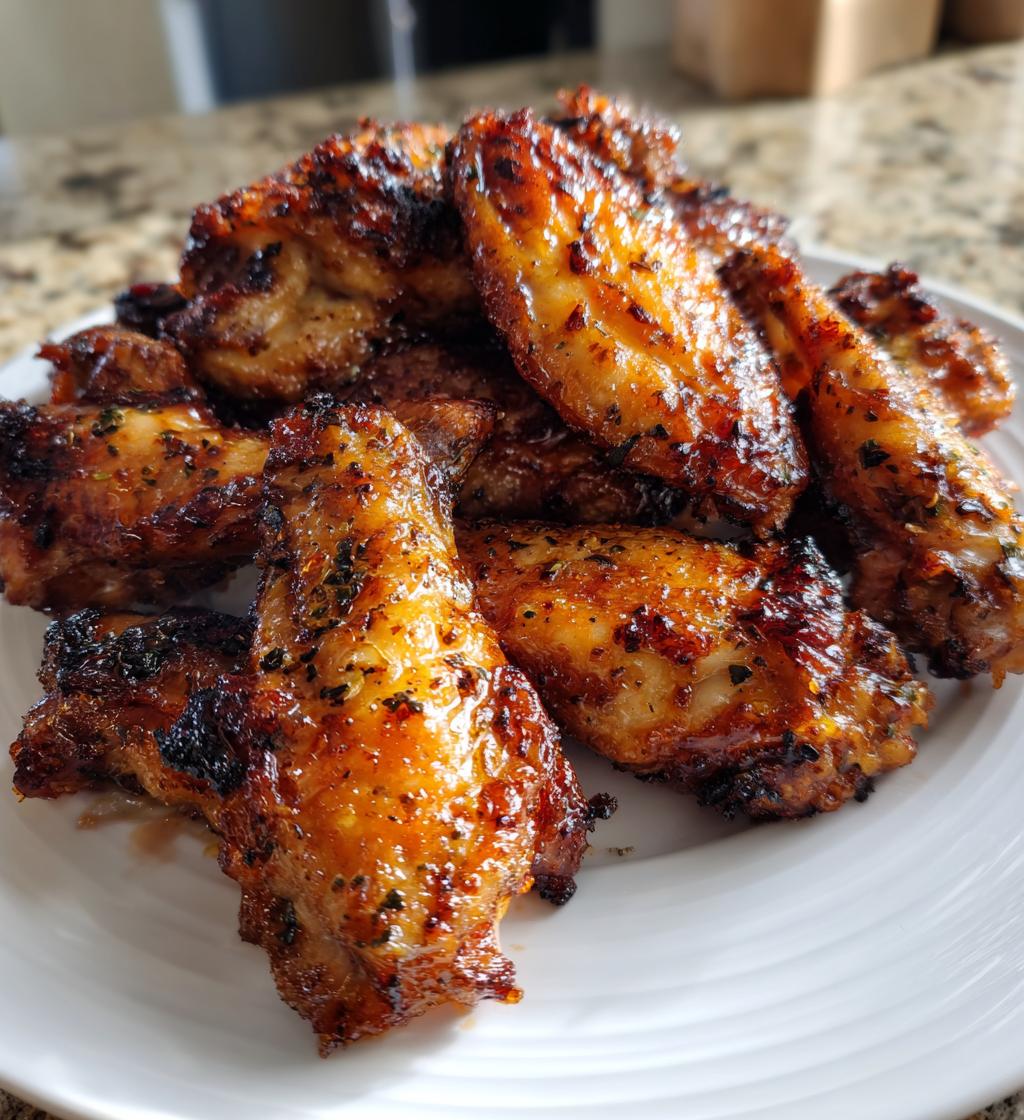 Air Fryer Balsamic Glazed Wings