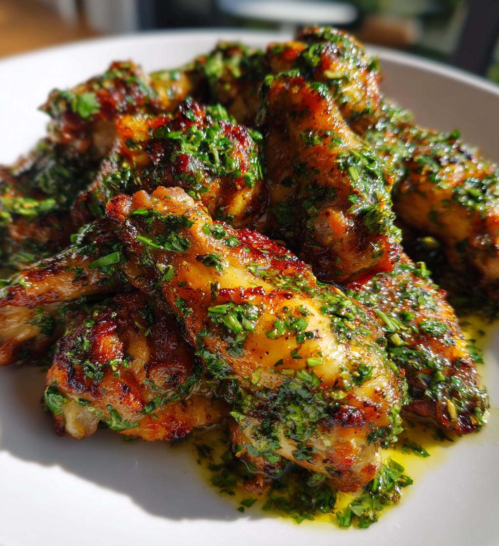 Air Fryer Chimichurri Wings