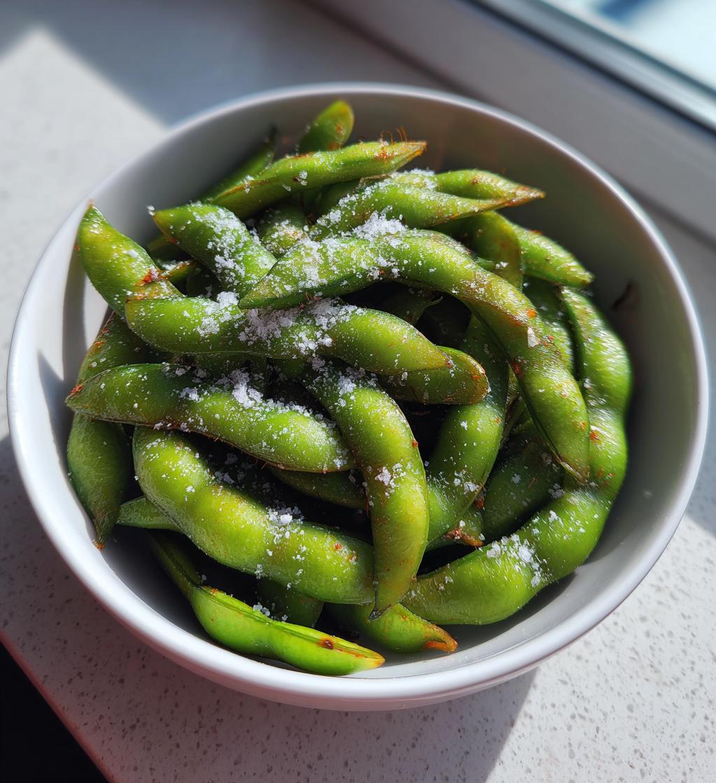 Air Fryer Edamame (with Sea Salt) - detail 1
