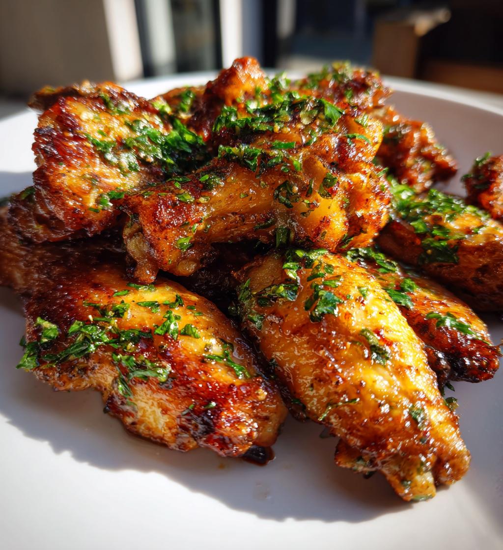 Air Fryer Garlic Butter Wings