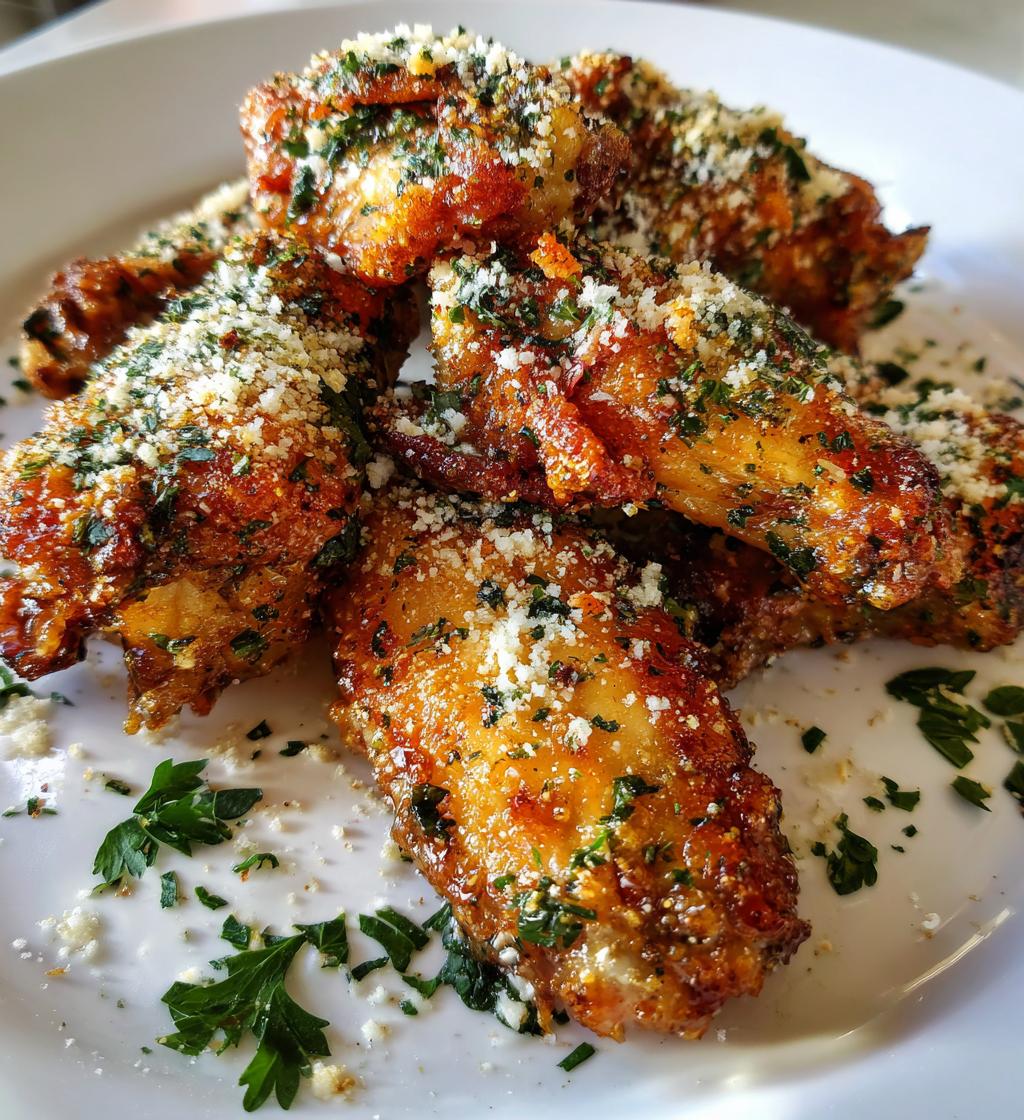 Air Fryer Garlic Parmesan Wings - detail 1