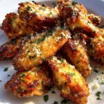Air Fryer Garlic Parmesan Wings