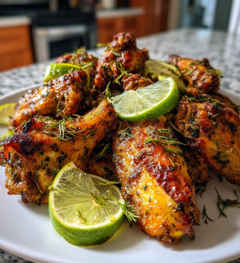Air Fryer Jamaican Jerk Wings